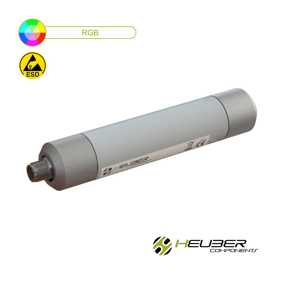 LED-Maschinenleuchte ESD-zertifiziert Serie SL30 24VDC 150mm RGB
